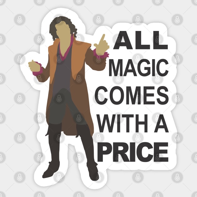 Rumple - All Magic - Black Text Sticker by eevylynn